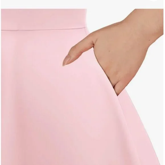 Women's 1950s Retro Vintage Spaghetti Strap Cocktail Swing Dresses Rockabilly - Picture 4 of 6